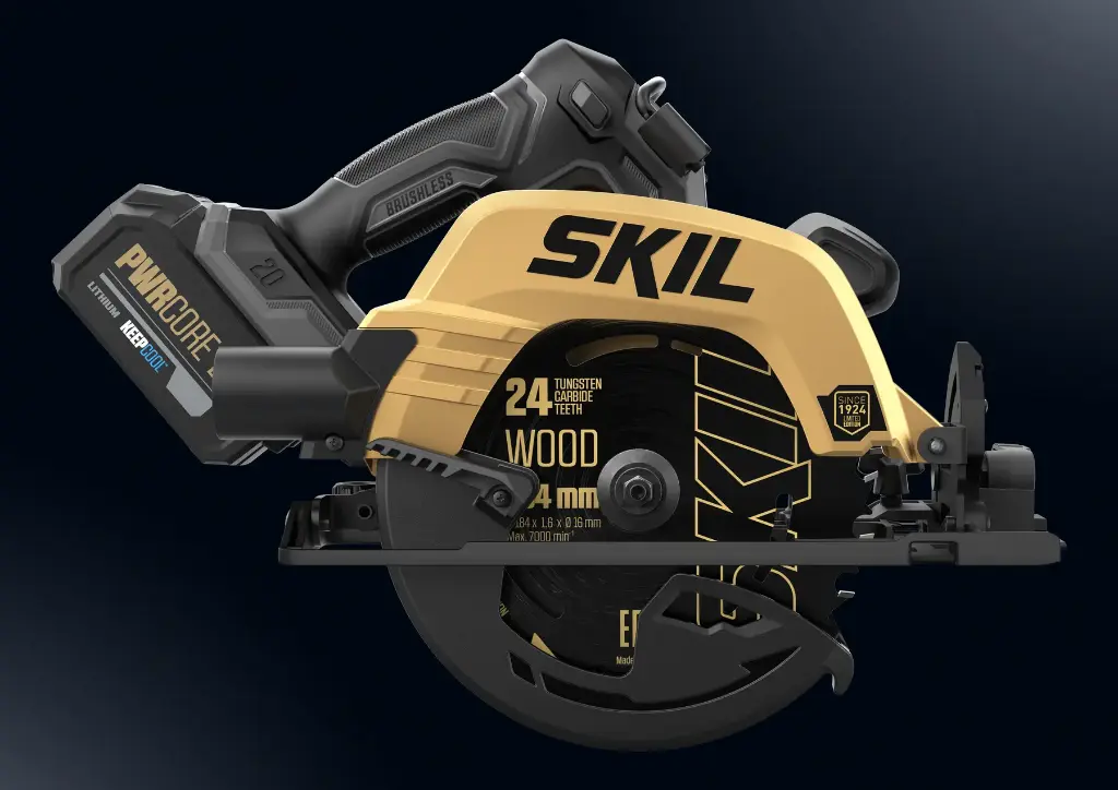 Пила циркулярна акумуляторна безщіткова, SKIL 3575 DB XP 11071600401 (акумулятор 4,0 Ah, зарядний пристрій, напрямні рейки) 