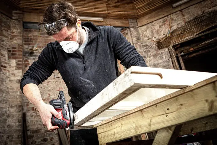 Акумуляторна безщіткова універсальна вібраційна шліфувальна машина 20В SKIL 3720 CC Compact 11070800101 (SR1E3720CC) 