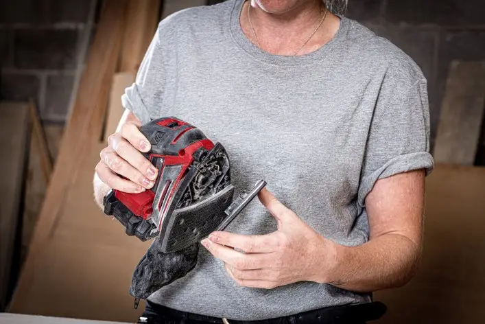 Акумуляторна безщіткова універсальна вібраційна шліфувальна машина 20В SKIL 3720 CC Compact 11070800101 (SR1E3720CC) 