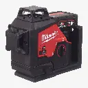 Нівелір лазерний 3D акумуляторний MILWAUKEE, M12 3PL-401C (+зарядний пристрій, 1 акум.Х4Аг, кейс) 