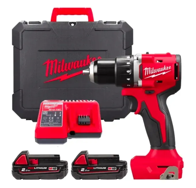 Дриль-шурупокрут акумуляторний MILWAUKEE, M18 BDD-202С 