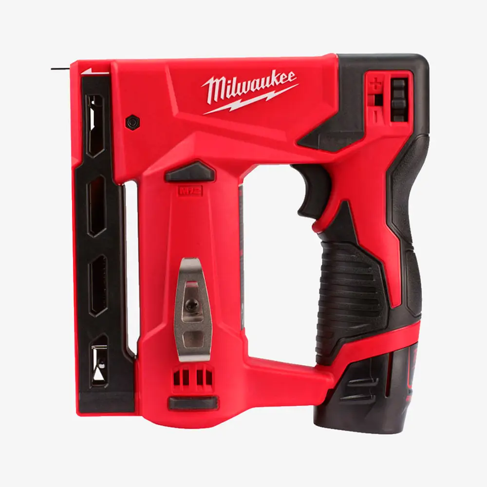 [4933459635] Степлер акумуляторний MILWAUKEE, M12 BST-202X (+ зарядний пристрій, 2 акум.X 2Аг, HDкейс) 