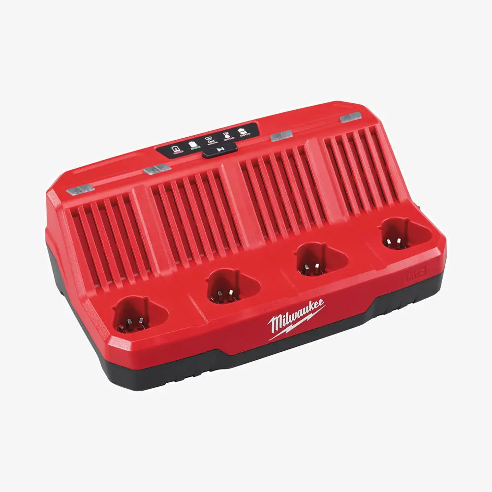 [4932430554] Зарядний пристрій MILWAUKEE, M12 C4 (для 4х акум. М12) 